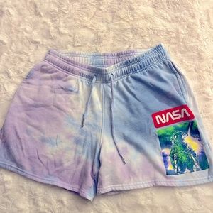 Hyper Space NASA cotton shorts with pockets